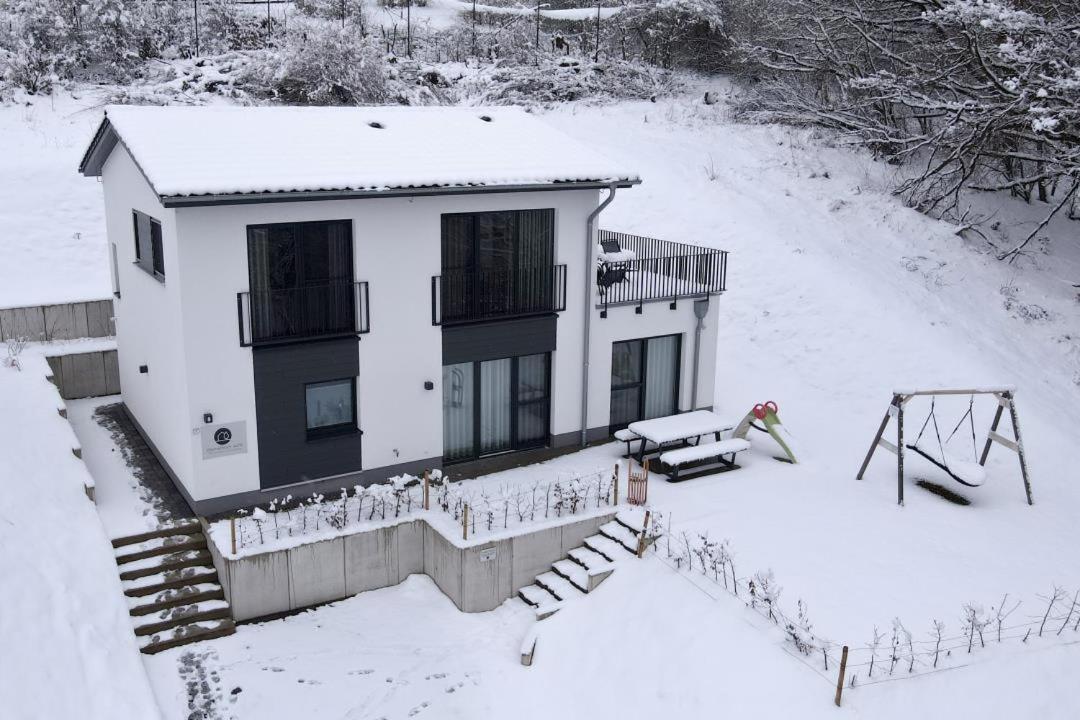 Diemelblick Acht - Ferienhaus Fuer 6 Personen Mit Sauna, Garten Und Dachterrasse Mit Panoramablick Heringhausen Buitenkant foto